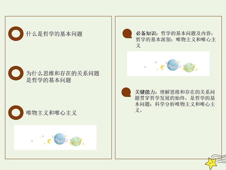 编版版高中政治必修4第1单元探索世界与把握规律1.2哲学的基本问题课件第2页