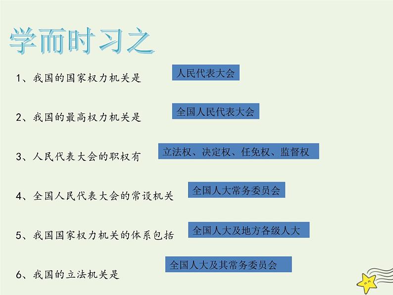 人教版高中政治选择性必修1第1单元各具特色的国家1.2国家的政权组织形式课件06