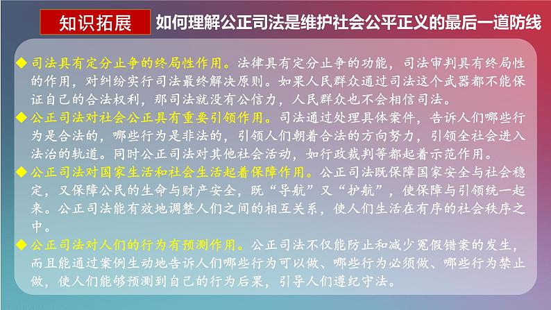 高中政治 公正司法 课件第7页