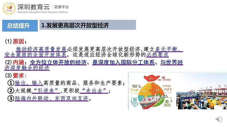 高中政治 选择性必修一综合探究 发展更高层次开放型经济 完善全球治理 课件08