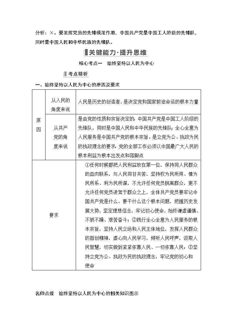 2023版高考政治（新教材）总复习一轮讲义第二课　中国共产党的先进性第3页