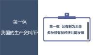 高中政治 (道德与法治)公有制为主体 多种所有制经济共同发展备课ppt课件