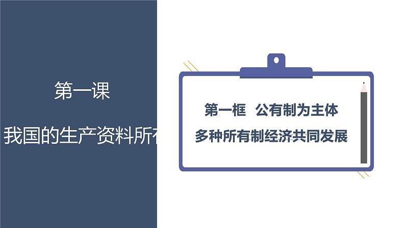 1.1 公有制为主体  多种所有制经济共同发展课件5统编版必修二01