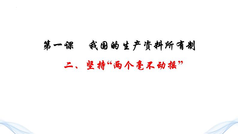 1.2 坚持“两个毫不动摇”  课件14必修二经济与社会第2页