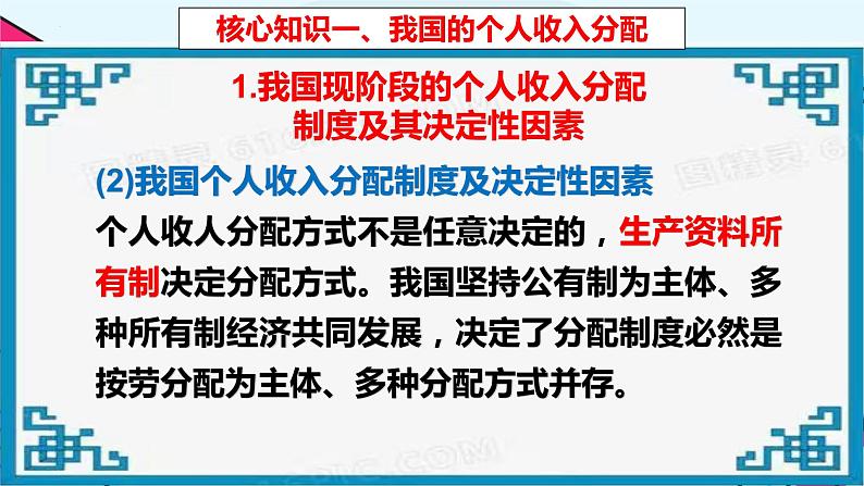 4.1 我国的个人收入分配 课件2 必修二第6页