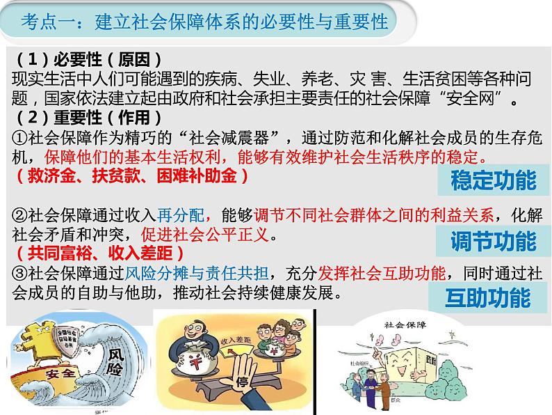 4.2 我国的社会保障 课件5必修二经济与社会第3页