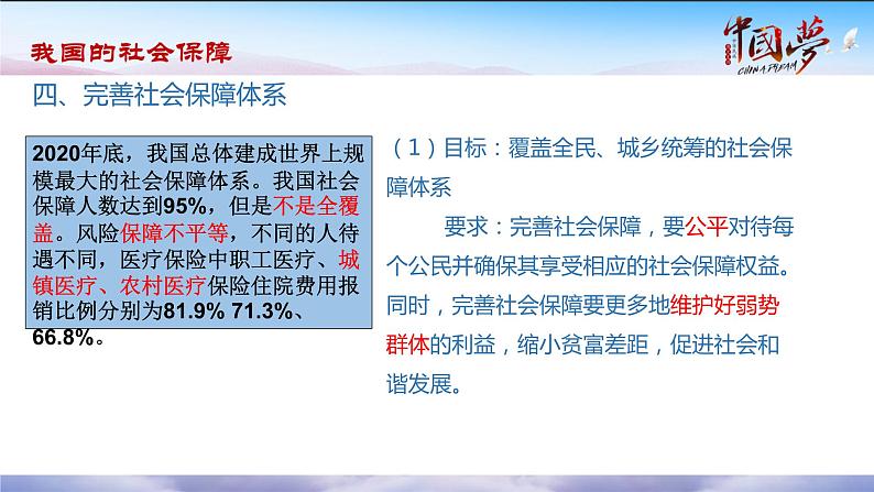 4.2 我国的社会保障 课件1必修二经济与社会第7页