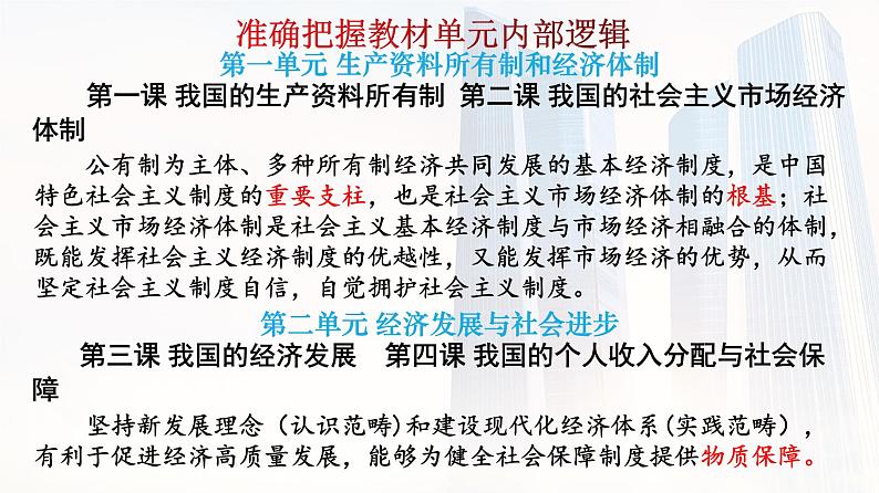 经济与社会教材宏观逻辑、公有制为主体多种所有制经济共同发展复习课件-2023届高考政治一轮复习统编版必修二06