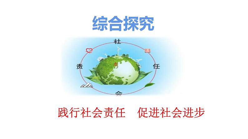 综合探究二 践行社会责任促进社会进步 课件-2020-2021学年高一政治统编版（2019）必修二01