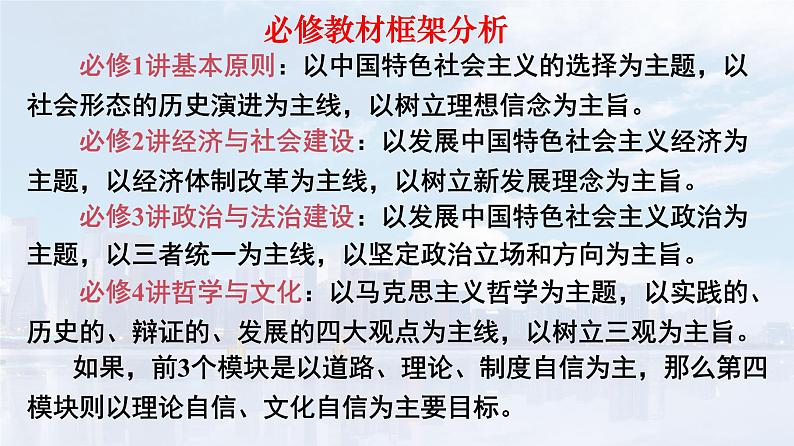 部编版高中政治必修一：中国特色社会主义-教材宏观逻辑和理论逻辑分析课件第4页