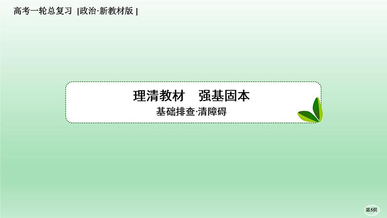 部编版高中政治高考一轮复习第一课社会主义从空想到科学、从理论到实践的发展课件第5页