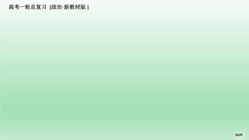 部编版高中政治高考一轮复习第一课社会主义从空想到科学、从理论到实践的发展课件第6页