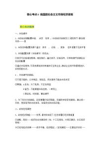 高考核心考点6 我国的社会主义市场经济体制-高考政治一轮复习全考点核心知识梳理＋对点练习（统编版）