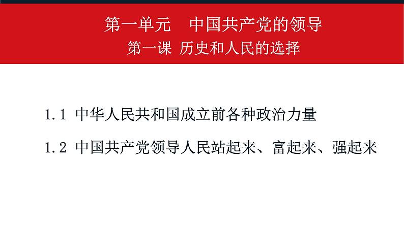 1.1 中华人民共和国成立前各种政治力量 课件8必修三政治与法治第3页