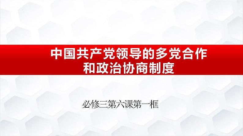 6.1 中国共产党领导的多党合作和政治协商制度 课件 12 必修三 政治与法治第2页