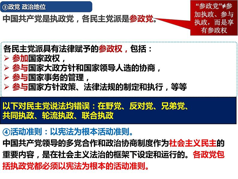 6.1 中国共产党领导的多党合作和政治协商制度 课件 6 必修三 政治与法治08