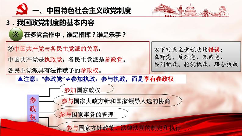 6.1 中国共产党领导的多党合作和政治协商制度 课件 3 必修三 政治与法治第7页