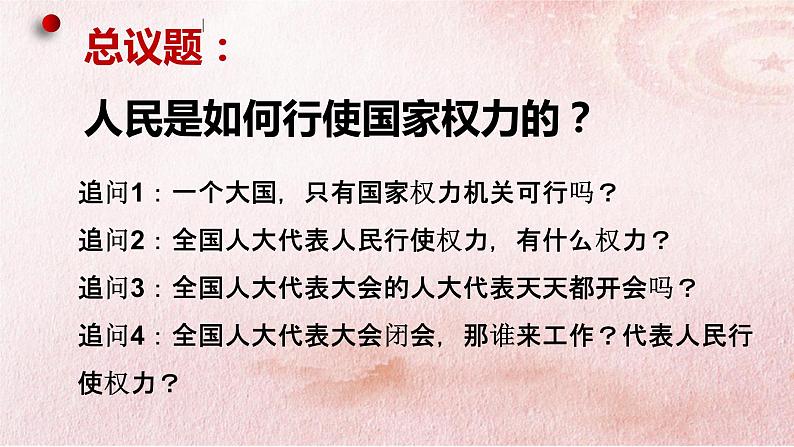 5.1人民代表大会 我国的国家权力机关 课件2 必修三政治与法治第2页