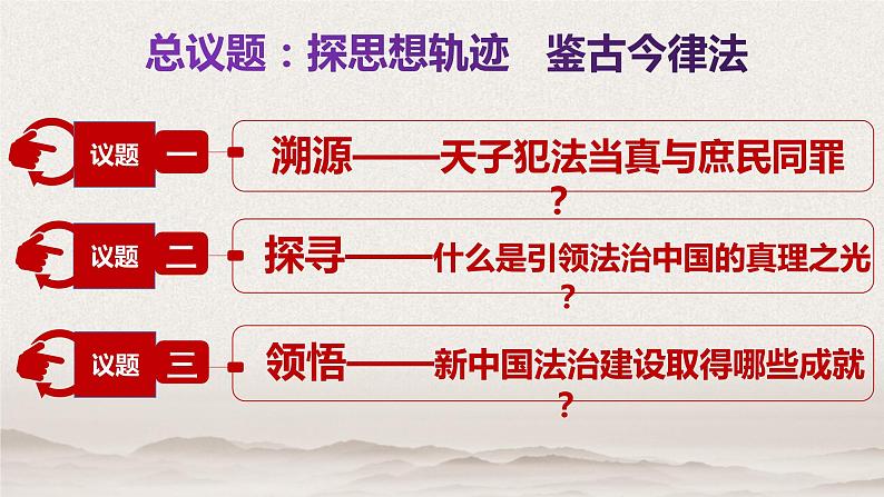 7.1 我国法治建设的历程  说课课件5 必修三政治与法治第3页