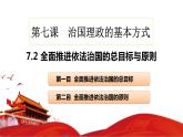 7.2 全面推进依法治国的总目标与原则 课件2必修三政治与法治