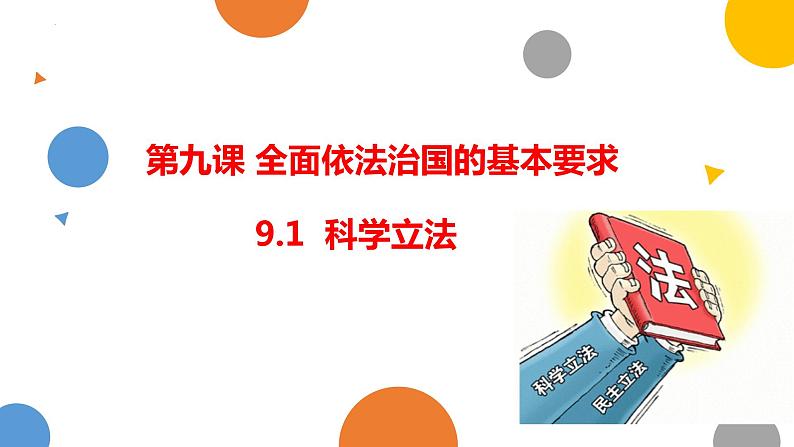 9.1 科学立法 课件4必修三政治与法治第2页