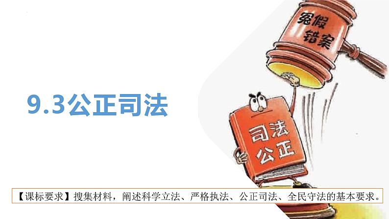 9.3 公正司法  课件 4必修三政治与法治02