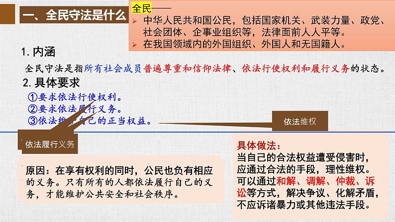 9.4 全民守法 课件 9 必修三政治与法治第4页