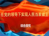 綜合探究二  在黨的領(lǐng)導(dǎo)下實(shí)現(xiàn)人民當(dāng)家作主 課件 1必修三政治與法治