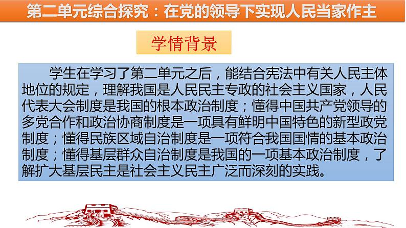 综合探究二  在党的领导下实现人民当家作主 课件 5必修三政治与法治04