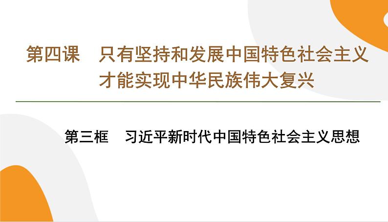 配套新教材高中思想政治必修1—4.3《习近平新时代中国特色社会主义思想》课件PPT（共57页）01