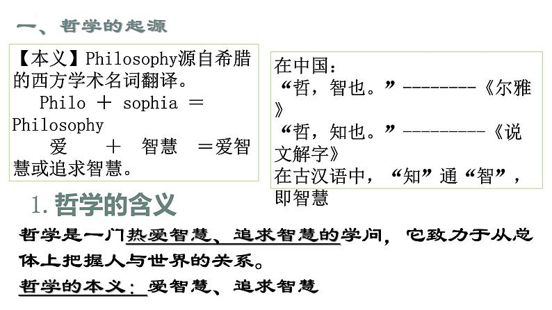 1.1 追求智慧的学问 课件4 必修四 哲学与文化第7页