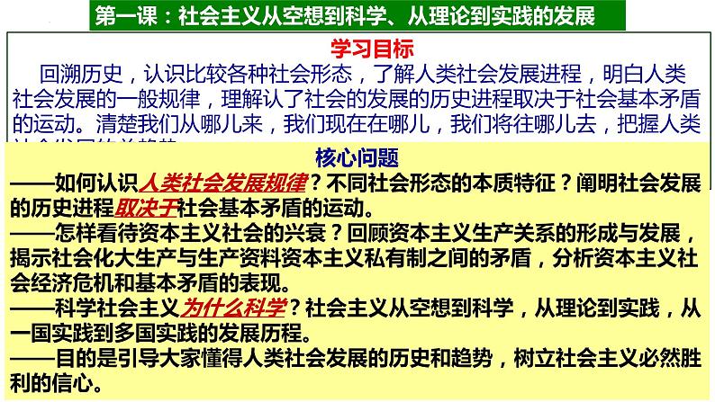 第一课 社会主义从空想到科学、从理论到实践的发展 课件-2023届高考政治一轮复习统编版必修一中国特色社会主义第4页