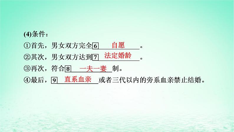 2023版新教材高考政治一轮总复习第二单元家庭与婚姻第6课珍惜婚姻关系课件部编版选择性必修206