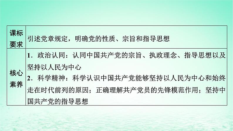 2023版新教材高考政治一轮总复习第一单元中国共产党的领导第2课中国共产党的先进性课件部编版必修3第2页