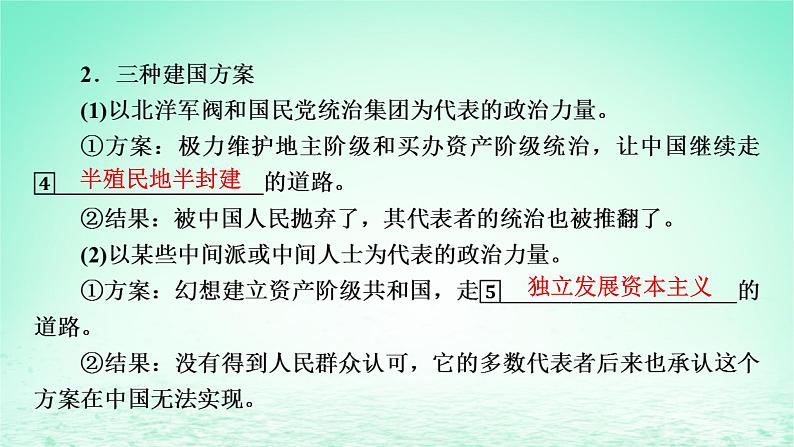 2023版新教材高考政治一轮总复习第一单元中国共产党的领导第1课历史和人民的选择课件部编版必修307