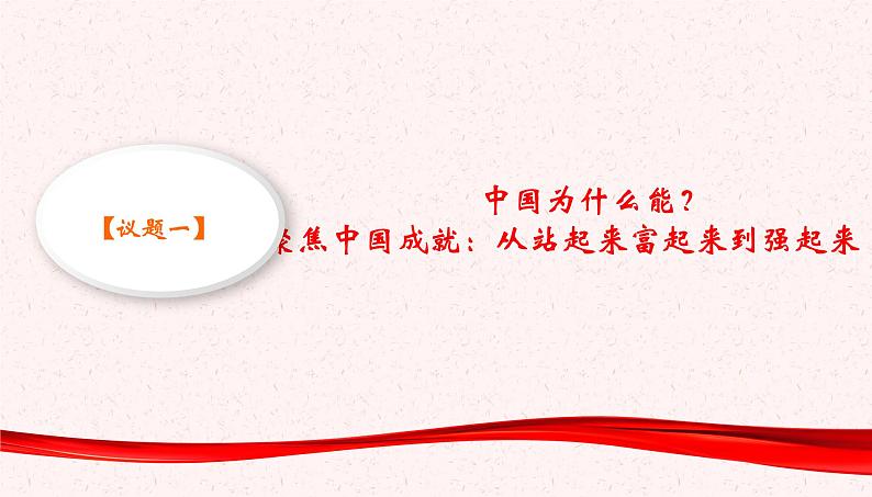 高中政治必修一 《本册综合》综合探究二 方向决定道路 道路决定命运多媒体精品课件04