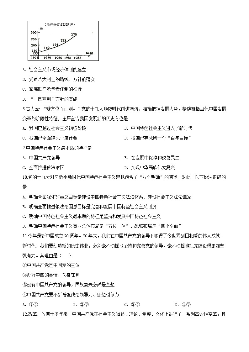 高中政治必修一 山东省济南市历城二中2019-2020学年高一上学期期末政治试题（无答案）第2页