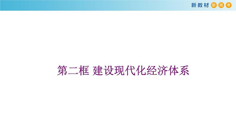 高中政治必修二 3.2《建设现代化经济体系》名师优质课课件第1页