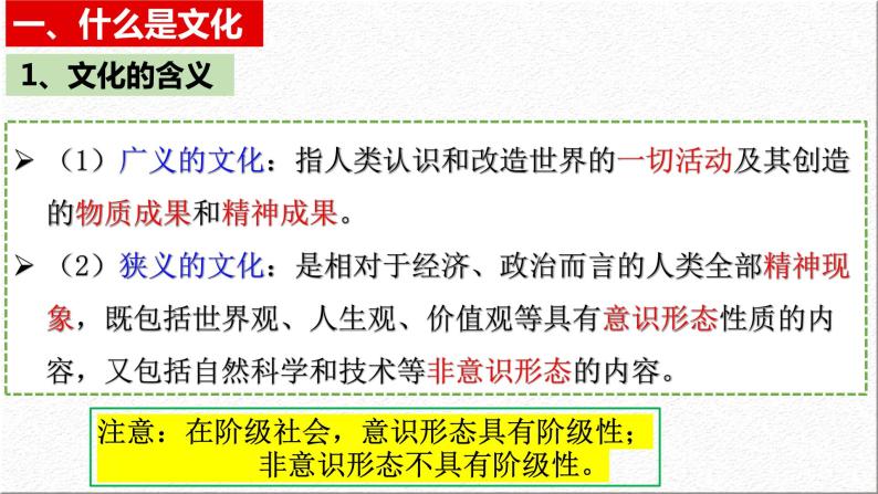 2021学年第三单元 文化传承与文化创新第七课 继承发展中华优秀传统文化文化的内涵与功能课文配套ppt课件-教习网|课件下载