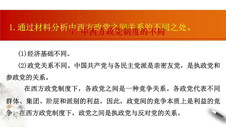 高中政治必修三 6.1 中国共产党领导的多党合作和政治协商制度 课件(共26张)07