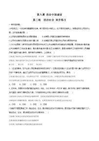 高中政治 (道德与法治)人教统编版必修3 政治与法治第三单元 全面依法治国第八课 法治中国建设法治社会同步训练题