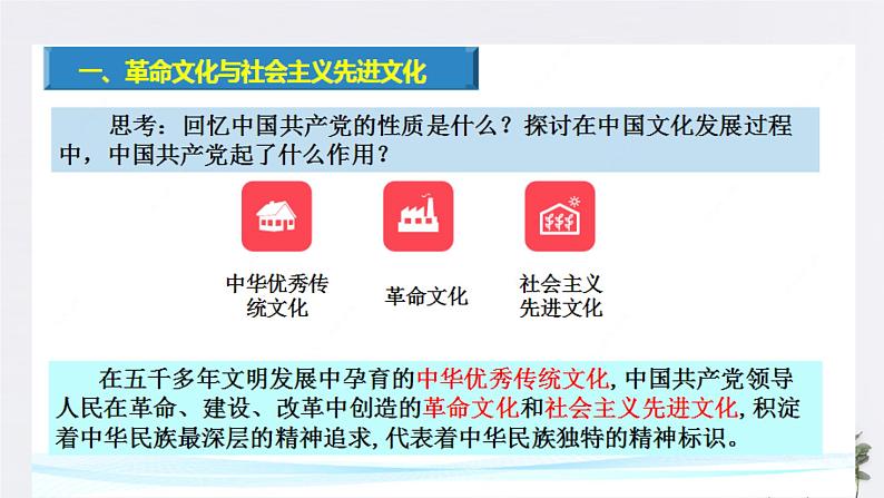 高中政治必修四 9.1 文化发展的必然选择 课件(共20张)06