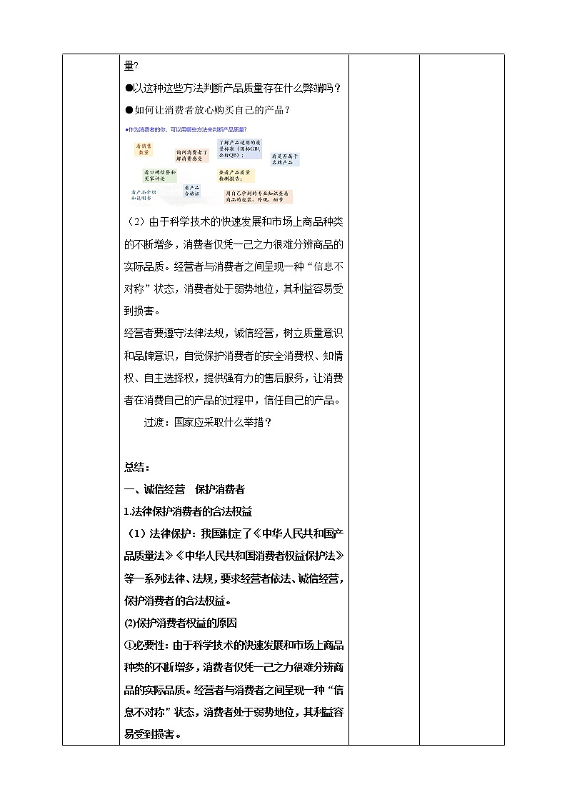 高中政治选修二  8.2 诚信经营 依法纳税教学设计02