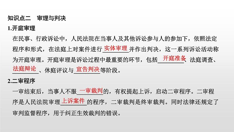 高中政治选修二  第二课时　严格遵守诉讼程序课件第4页