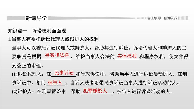 高中政治选修二  第一课时　正确行使诉讼权利课件第4页