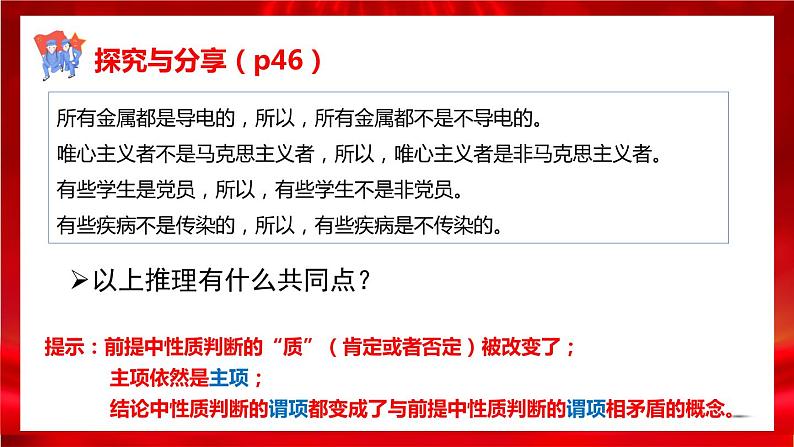 高中政治选修三  6.2简单判断的演绎推理方法 课件05