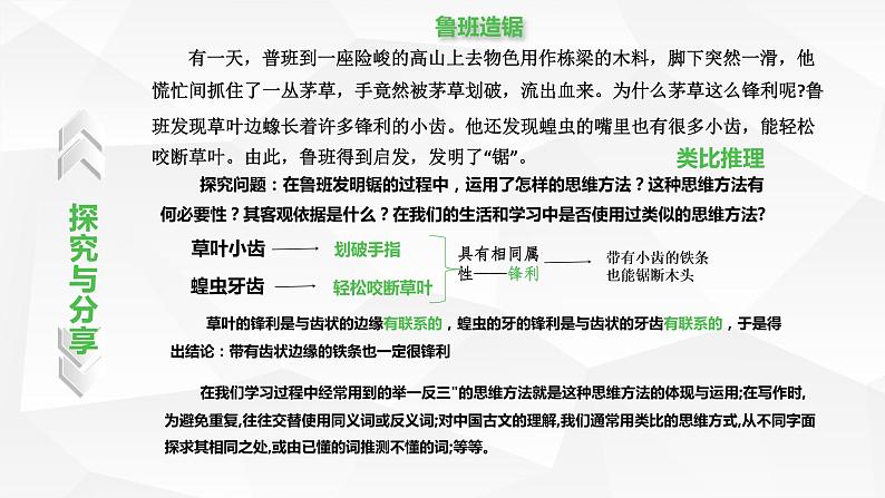 高中政治选修三  7.2类比推理及其方法 课件第6页