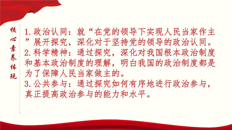 高中政治必修三 综合探究二 在党的领导下实现人民当家作主(共37张)教学课件第3页