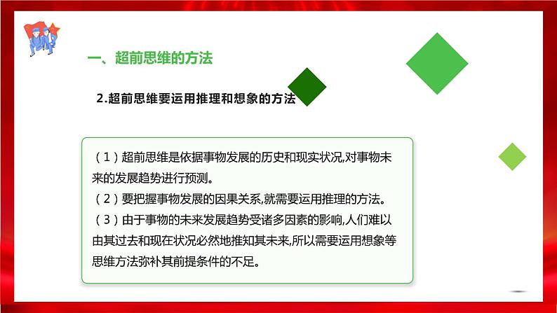 高中政治选修三  13.2超前思维的方法与意义课件08