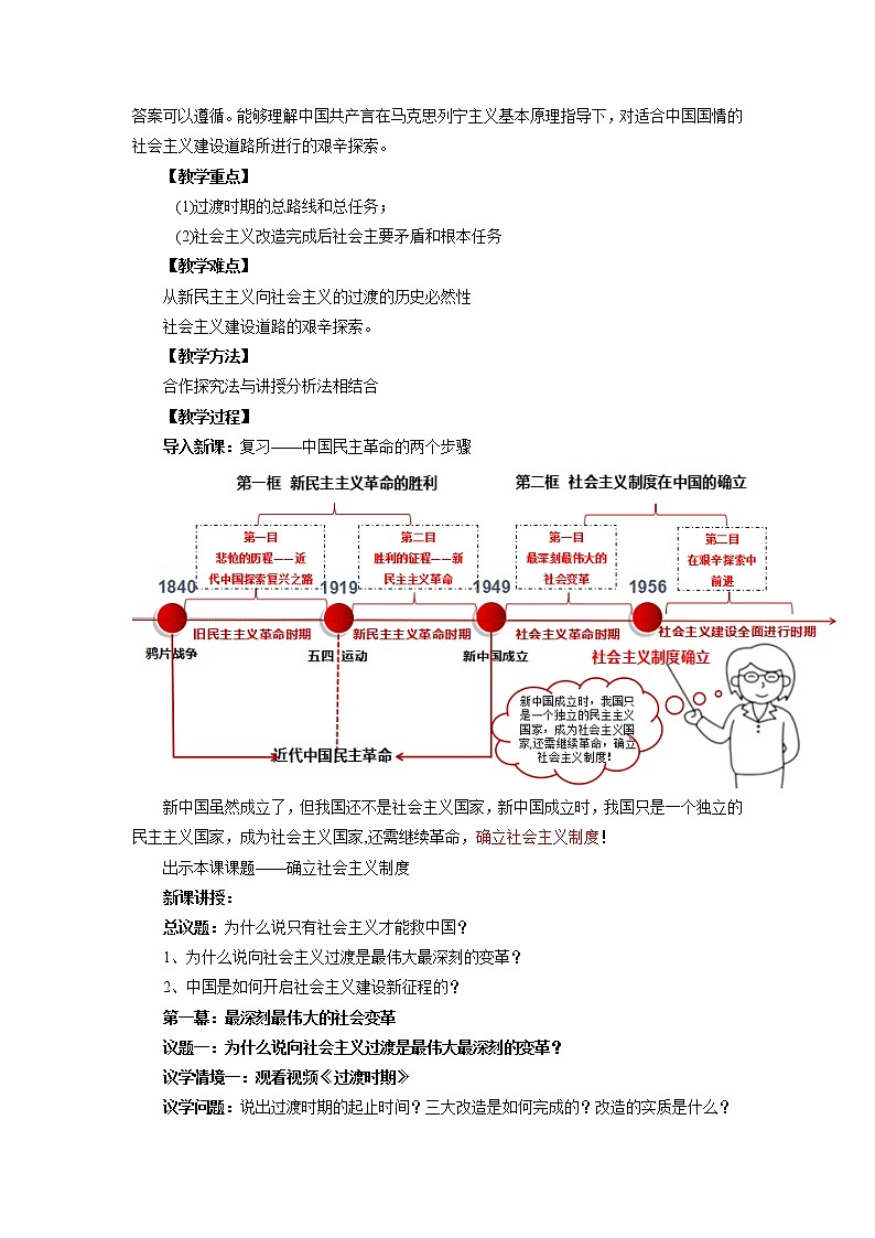 2022年人教统编版必修1 政治 第二课 2.2  社会主义制度在中国确立 课件（含视频）+教案+练习含解析卷02